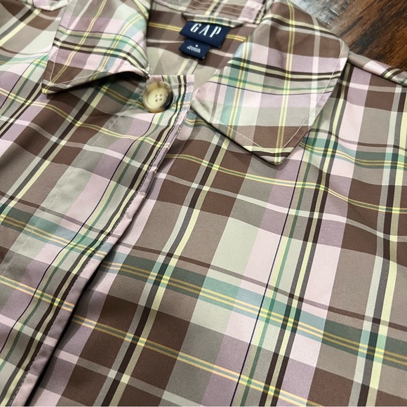 NWOT Vintage Gap Classic Plaid Trench Rain and Wind Coat Size Small - Picture 10 of 16